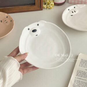 จานหมีขาว 15cm (พร้อมส่ง)